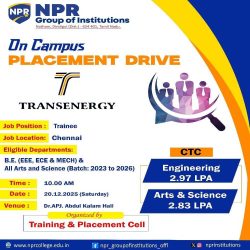 On-Campus Placement Drive – Transenergy