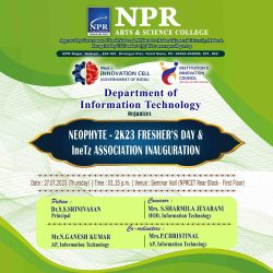 IneTz Association Inauguration & Neophyte – 2023 Freshers Day