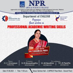 Guest Lecture on Professional Academic Writing Skills