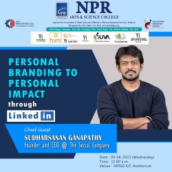 Guest Lecture on Personal Branding to Personal Impact through Linkedin