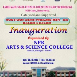 Inauguration of Young Student Scientist Programme (YSSP) – 2023