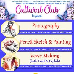 Photography, Pencil Sketch, Painting & Verse Making