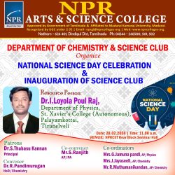 National Science Day & Inauguration of Science Club