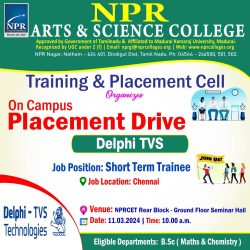 On Campus Placement Drive – Delphi TVS
