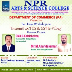 Workshop on Income Tax, TDS & GST E-Filing