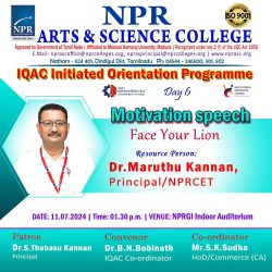 Day – 6 | Orientation Program | Motivational Speech