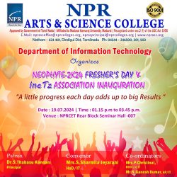 Association Inauguration and Freshers Day