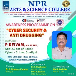 Awareness Programme on Cyber Security & Anti Drugging