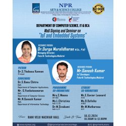 MoU Signing Ceremony and Seminar on IoT and Embedded Systems