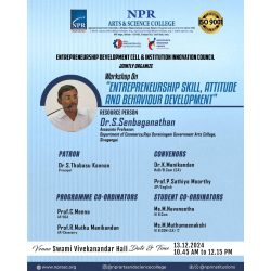 Workshop on Entrepreneurship Skill, Attitude and Behavior Development