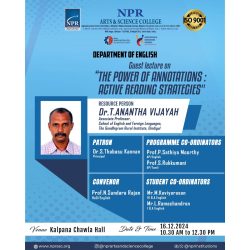 Guest Lecture on The Power of Annotations: Active Reading Strategies