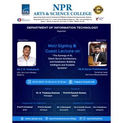 MoU Signing Ceremony and Guest Lecture on The Synergy of Al, Client-Server Architecture, and Databases: Building Intelligent and Scalable Systems