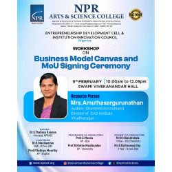 MoU Signing Ceremony and Workshop on Business Model Canvas