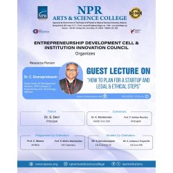 Guest Lecture on How to Plan for a Startup and Legal & Ethical Steps