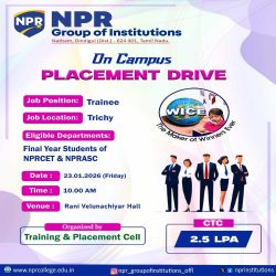 On-Campus Placement Drive – WICE