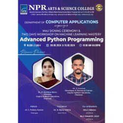 MoU Signing Ceremony & Two Days Workshop on Advanced Python Programming