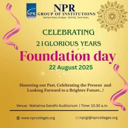 Celebrating 21 Glorious Years Foundation Day