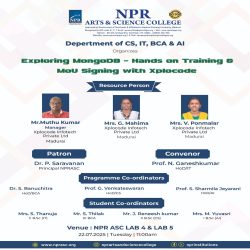 Hands-on Training on Exploring MongoDB and MOU Signing Ceremony