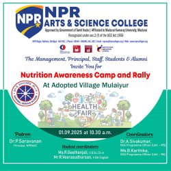 Nutrition Awareness Camp and Rally At Adopted Village Mulaiyur