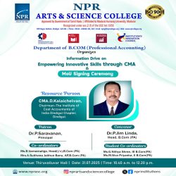 Empowering Innovative Skills through CMA & MoU Signing Ceremony